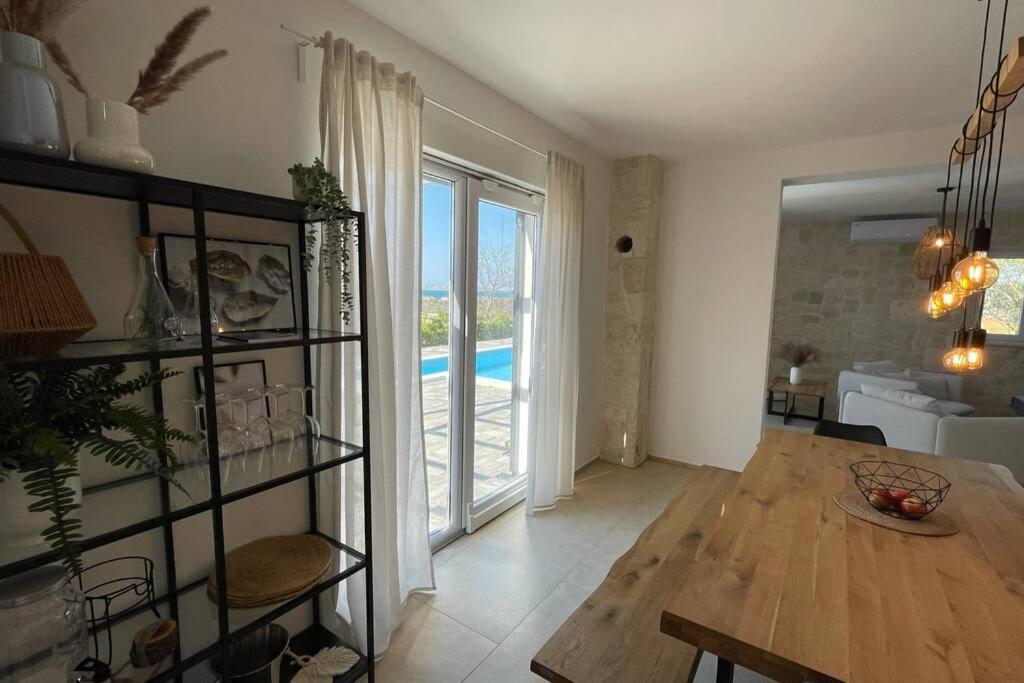 Villa Katarina - Grosser Pool Beheizt - Meerblick Vrsi Zewnętrze zdjęcie