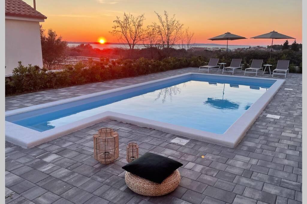 Villa Katarina - Grosser Pool Beheizt - Meerblick Vrsi Zewnętrze zdjęcie